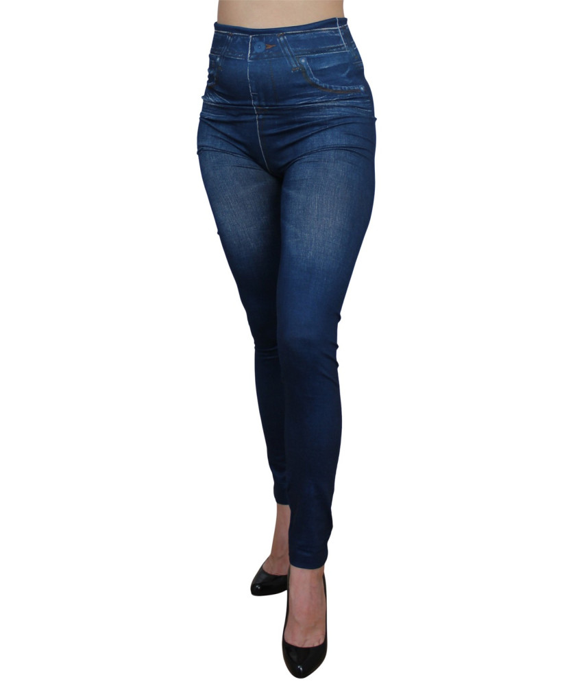Legging bleu style jean neuf 